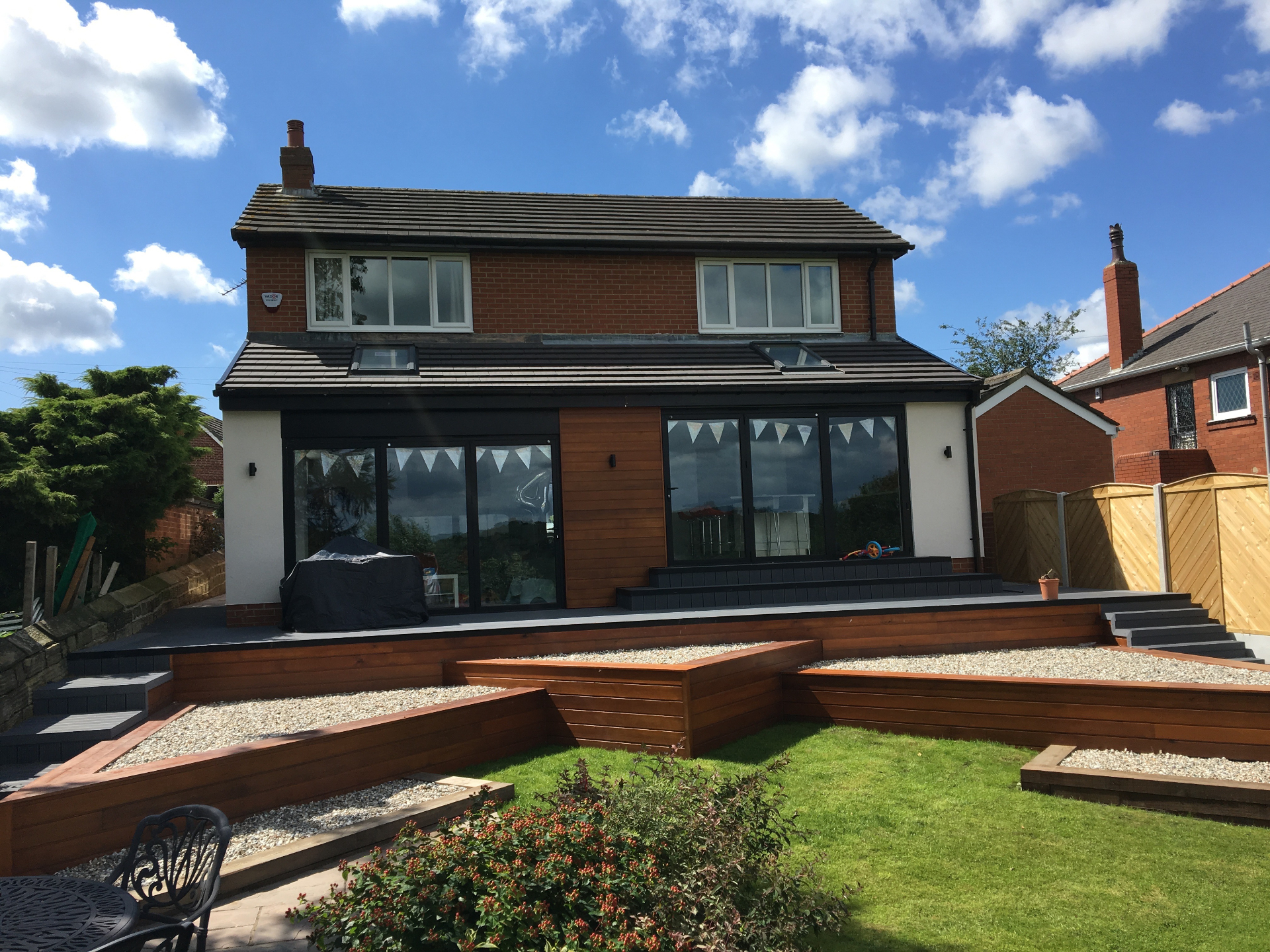 Rear Extension with Bi-Fold Doors & Decking in Leeds