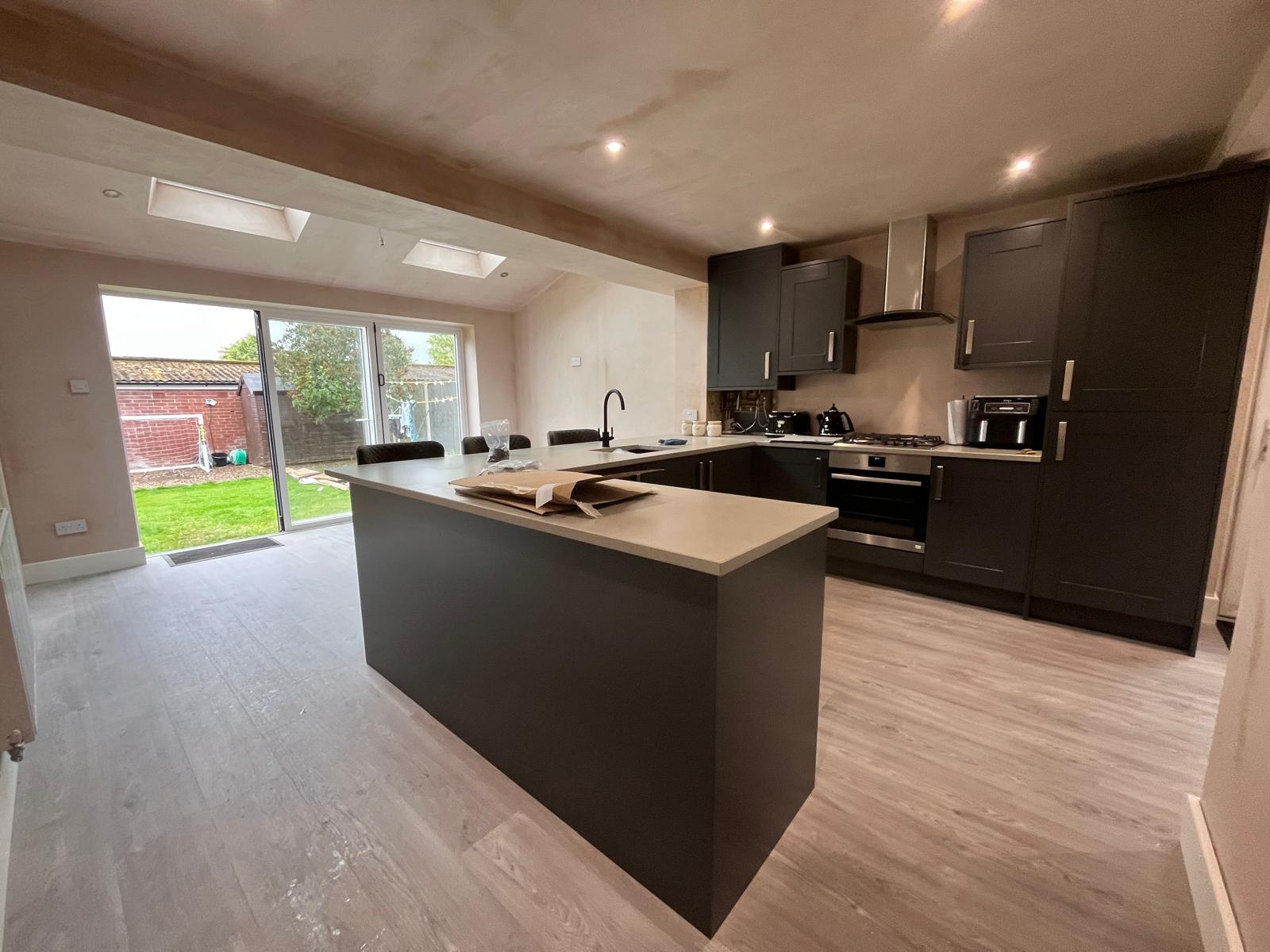 Open-plan kitchen extension